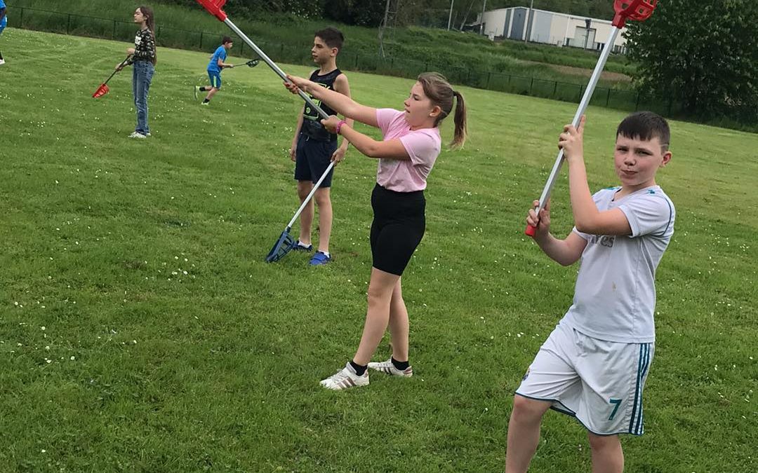 Préparation pour le tournoi de crosse canadienne