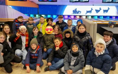 Les élèves de P5 au bowling