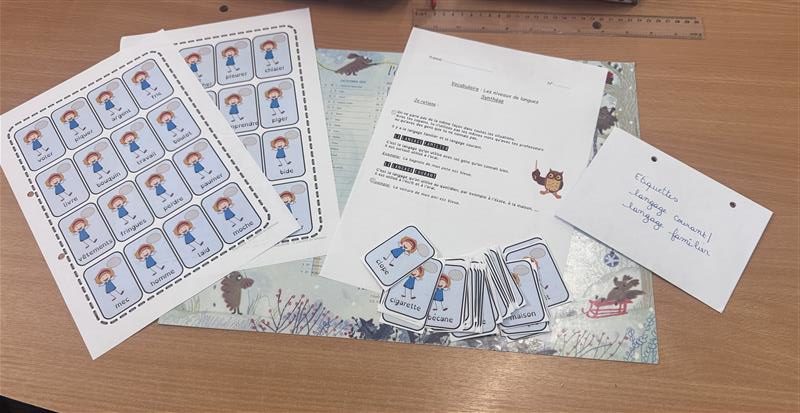 Lettre et, langage courant et langage familier