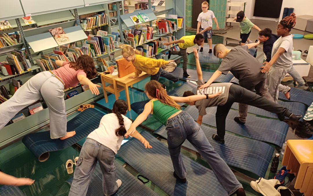 Chouette moment à la bibliothèque