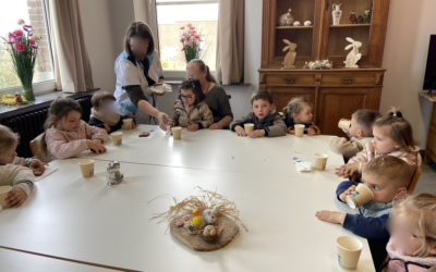 Chasse aux oeufs avec nos ainés